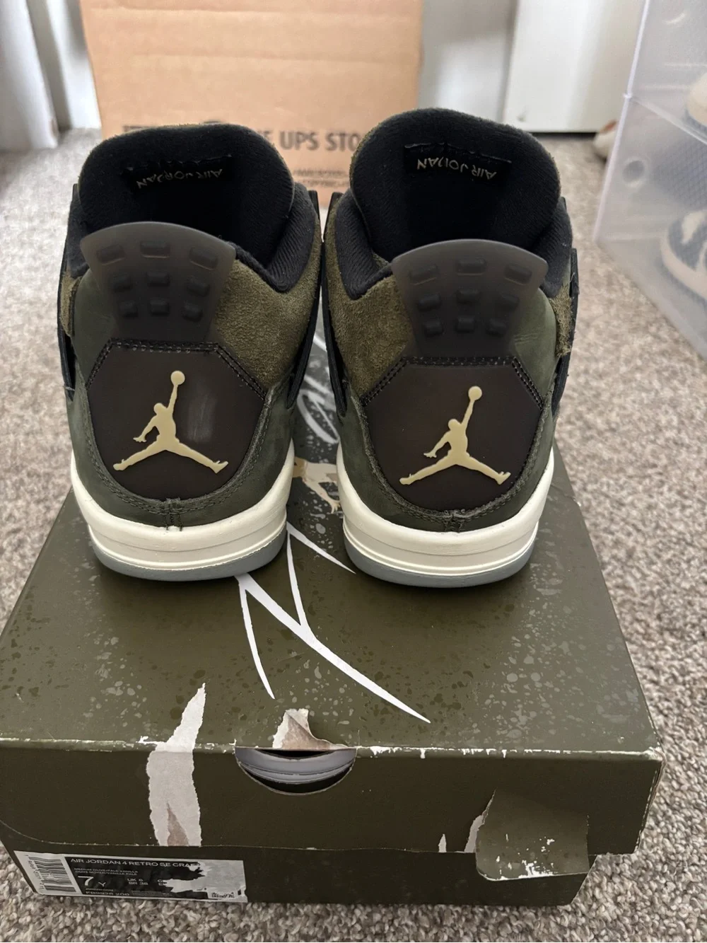 Jordan 4 craft olive